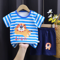 Kids Lion Stripe Shorts Set (2p-116)