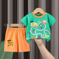 Kids Bus Road Shorts Set (2p-89)