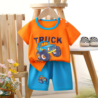 Kids Truck Adventure Shorts Set  (2p-96)