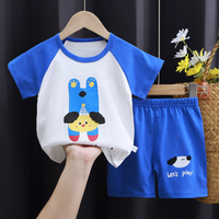 Kids Puppy Blue Shorts Set (2p-112)