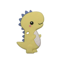 Silicon Baby Teether Dino Light Yellow