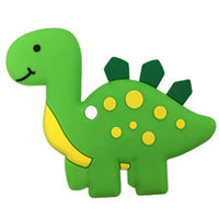 Silicon Baby Teether Dino Green