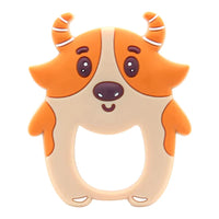Baby Teether Raccoon Mustard
