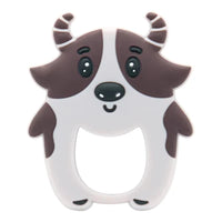 Baby Teether Raccoon Grey