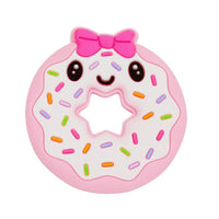 Baby Teether Donut Pink