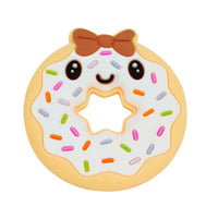 Baby Teether Donut Peach
