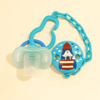 Baby Pacifier With Chain Space Blue