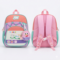 Cute Rabbit Character  Preschool Backpack Pink