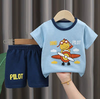 Kids Dino Pilot Shorts Set  (2p-85)