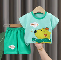 Kids Bear Play Shorts Set (2p-81)