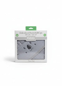 little Star Hooder Bath Towel Grey Cat