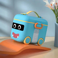 Baby Portable Milk Container School Bus Blue