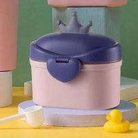 Baby Portable Milk Container Multi Character Peach