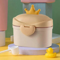 Baby Portable Milk Container Multi Character Brown